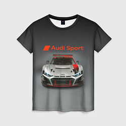 Женская футболка Audi sport - racing car - extreme