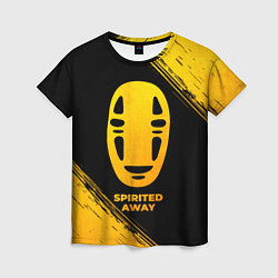 Женская футболка Spirited Away - gold gradient