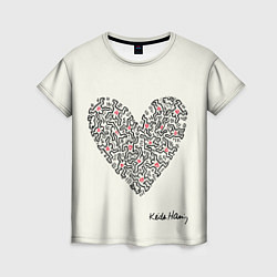 Женская футболка Сердце - Кейт Харинг