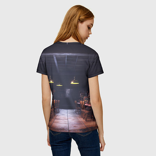 Женская футболка Испуганный Бонни / 3D-принт – фото 4