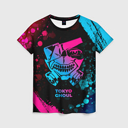 Женская футболка Tokyo Ghoul - neon gradient