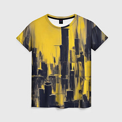 Женская футболка Большой нарисованный город