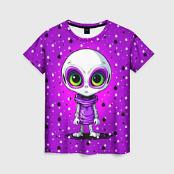 Женская футболка Alien - purple color