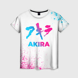 Женская футболка Akira neon gradient style