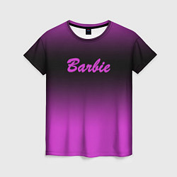 Женская футболка Барби градиент