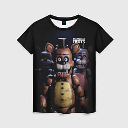 Женская футболка Five Nights at Freddys персонажи