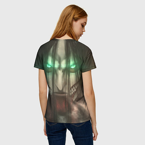 Женская футболка Атака Титанов Eren Yaeger / 3D-принт – фото 4