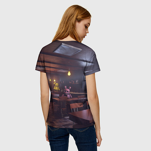 Женская футболка Five Nights at Freddys Mangle / 3D-принт – фото 4