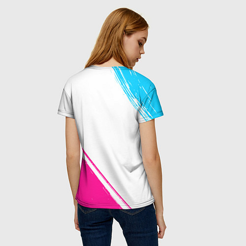 Женская футболка My Chemical Romance neon gradient style: надпись, / 3D-принт – фото 4