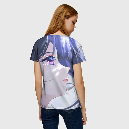 Женская футболка Клинок рассекающий демонов Канао Цуюри / 3D-принт – фото 4