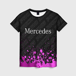 Женская футболка Mercedes pro racing: символ сверху