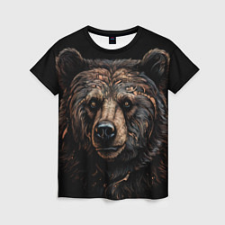 Женская футболка Медведь крупный