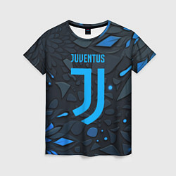 Женская футболка Juventus blue logo
