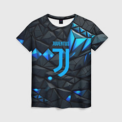 Футболка женская Blue logo Juventus, цвет: 3D-принт