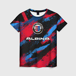 Женская футболка Alpina - BMW colors