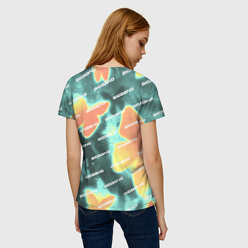 Женская футболка Big Bang Бабочки / 3D-принт – фото 4