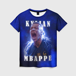 Женская футболка Килиан Мбаппе сборная Франции