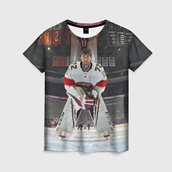 Женская футболка Sergey Bobrovsky - Florida panthers - hockey