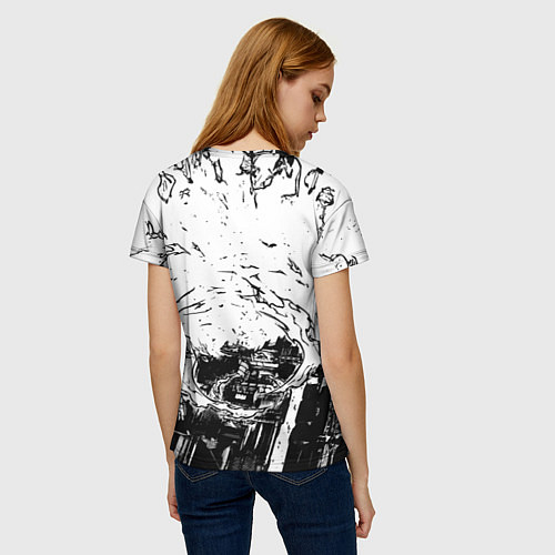 Женская футболка Шинра - Пламенная бригада пожарных / 3D-принт – фото 4
