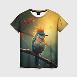 Женская футболка Птица-Говорун