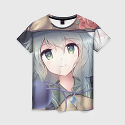 Женская футболка Touhou Project Улыбающаяся Койши Комейдзи