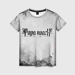 Женская футболка Papa Roach grey
