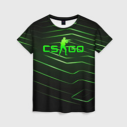Женская футболка CS GO dark green