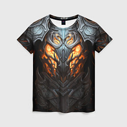Женская футболка Огненный доспех рыцаря Dark Souls