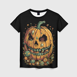 Женская футболка Тыква для Хэллоуина