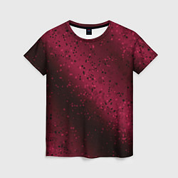 Женская футболка Абстрактный чёрно-красный