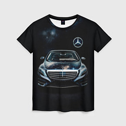 Футболка женская Mercedes Benz, цвет: 3D-принт