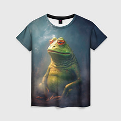 Женская футболка Пепе лягушка