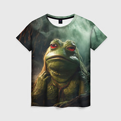 Женская футболка Большая жаба Пепе