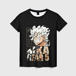 Женская футболка Luffy Gear 5 Луффи