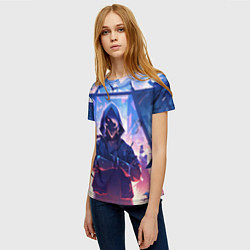 Футболка женская Future hacker, цвет: 3D-принт — фото 2