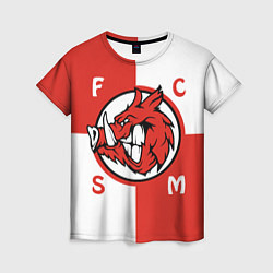 Женская футболка FCSM мясо