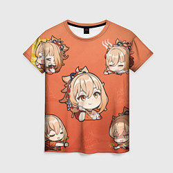 Футболка женская Chibi Yoimiya Genshin Impact, цвет: 3D-принт