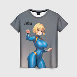 Женская футболка Аниме девушка из фалаут