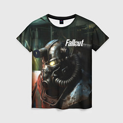 Женская футболка Fallout dark style