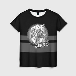 Женская футболка Luffy gear 5 - старый мультфильм