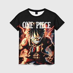 Женская футболка Злой Луффи из One Piece