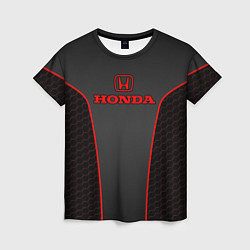 Женская футболка Honda - униформа красная