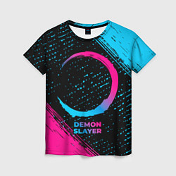 Женская футболка Demon Slayer - neon gradient