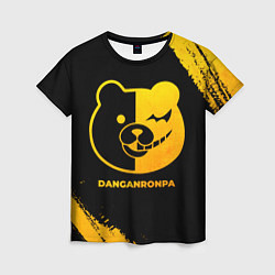 Женская футболка Danganronpa - gold gradient