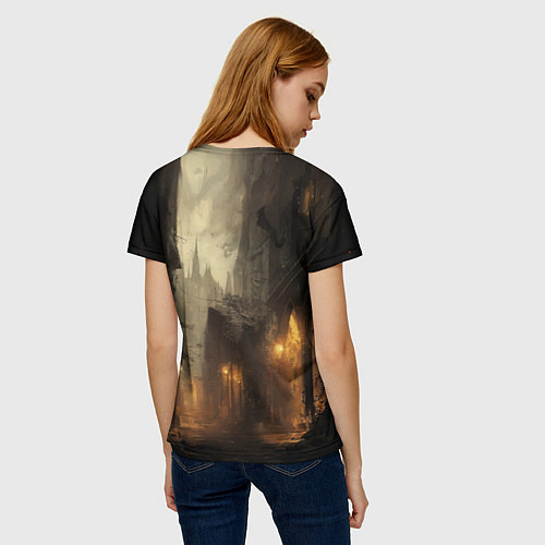 Женская футболка Бронированный рыцарь / 3D-принт – фото 4