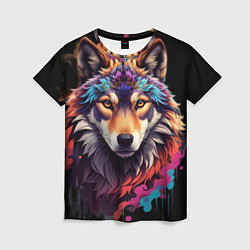Женская футболка Волчица