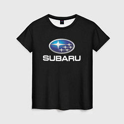 Женская футболка Subaru sport auto car