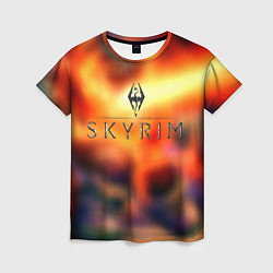 Женская футболка Skyrim rpg game
