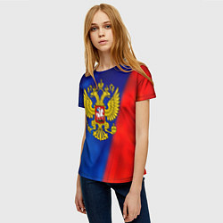 Футболка женская Россия спортивная коллекция, цвет: 3D-принт — фото 2