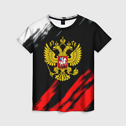 Женская футболка Russia stripes